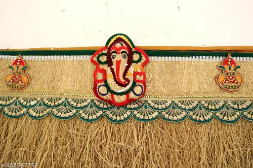 Handmade Vetiver Door Toran for Main Door & Pooja Room