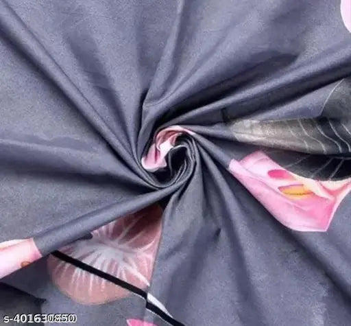 Glace-Cotton Bedsheet For Double Bed With 2 Pillow Covers