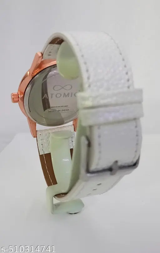 Premium Atomic Ethnic Floral Series (3) Watch For Men & Women | With Best Quality White Strap