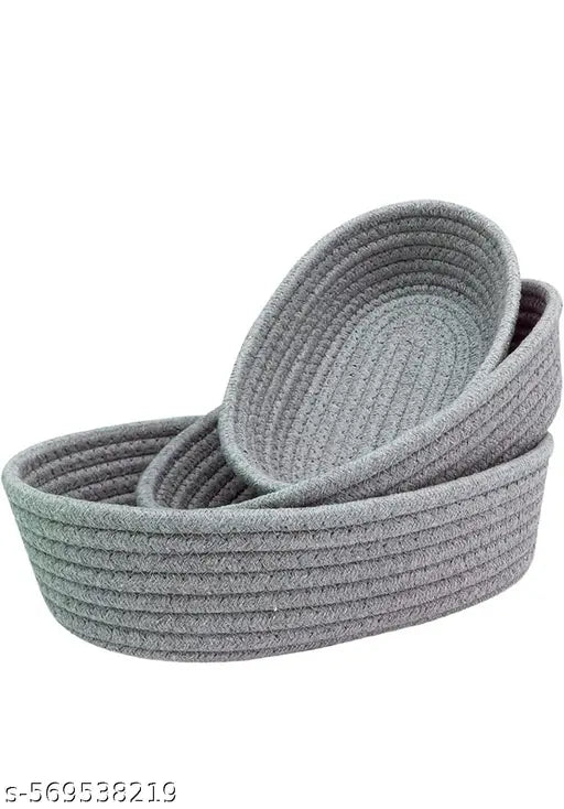 Multi Purpose Storage Basket 11×10×9 Gray