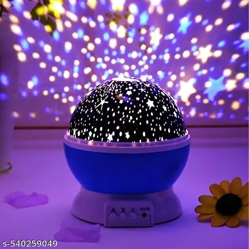 CRENTILA Star Lamp for Kids Bedroom, for Child Sleep Peacefully in Dark Stars Moon Night Lamp  (15 cm, Multicolor)