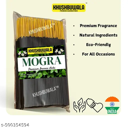 3 IN 1 Premium Agarbatti combo 450 Gram Rose Mogra and Kewda incense sticks for Puja