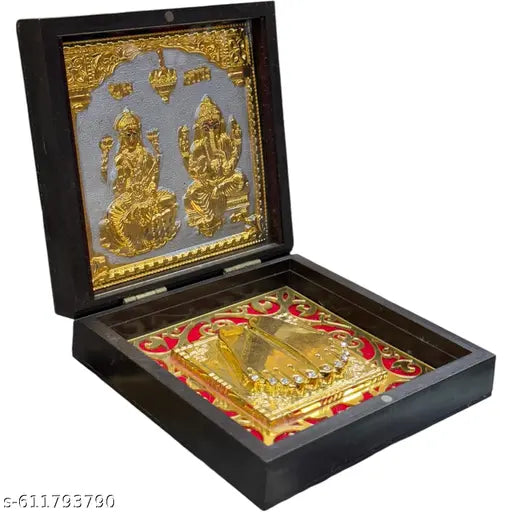 Gv present special occasion of deepawali Traditional attractive LAXMImata JI GANESHA JI statue or footmark with boxs (set of 1 )