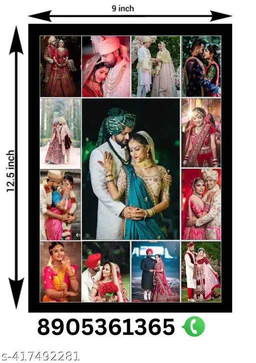 StenRow collage wall decor photo frame, hanging photo frame, personal customized photos.Photo frame , collage, gift for Friends, personal photos 13 photo collage.