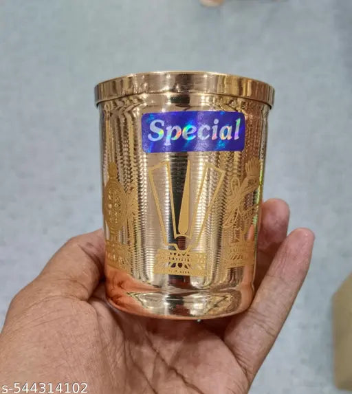 Pure Copper Lakshmi kuncham/ kubera kuncham 1 piece (4 inch)