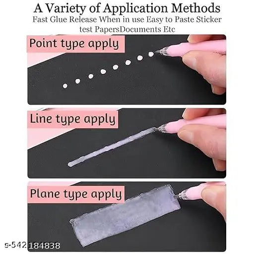 Multi-Purpose Glue Pen Stick | Decoration, Craft, Scrapbook Non Toxic Glue Pen | Crafting Glue I Office Supplies, School Supplies And DIY Art Supplies (Set of 4)