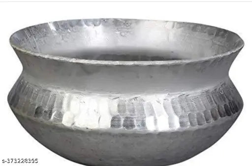 Aluminium Belly Shaped Handi Sipri for Cooking Biryani Rice Pot Degh(5 liter )