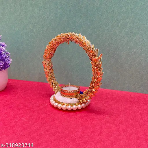 Maahal Table Top Candle Holder for Home Decor|Tealight Candle Stand|Table Decor Candle Tealight Holder