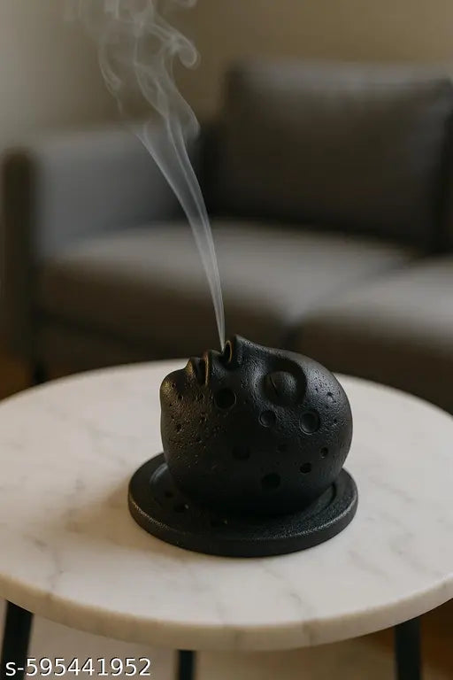 AABCO Luxury Ceramic Face Dhoop Dani & Agarbatti Holder / Home Decor / Office Decor