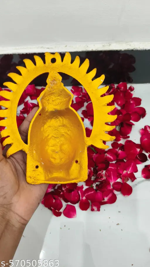 Varalakshmi Face For Ammavari Matha Ring Face Durga Mata Yellow Ring (⁠^⁠^⁠)