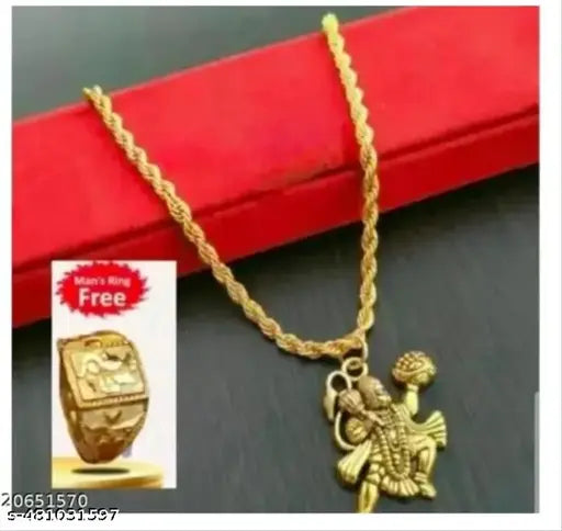 Hanuman pandat with chain & ring