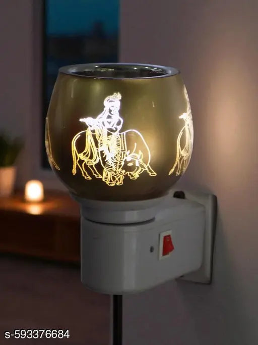 Electric Kapoor Dani Oil Burner | Multipurpose Dhoop Dani, Diffuser, Fragrance Lamp for Home, Office, Puja, Meditation, Relaxation & Mosquito Repellent – Kapoor Dani Electric Burner