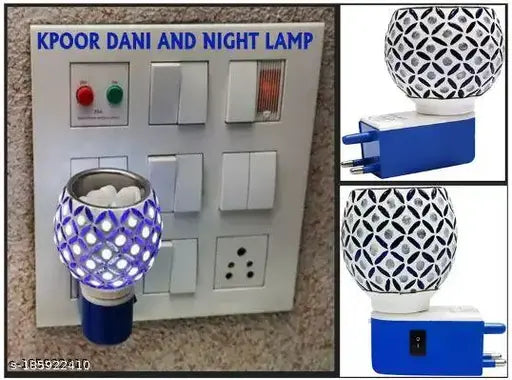 2 in 1 Electric Camphor Diffuser Incense Holder Burner with night lamp,Hand Crafted Incense Burner for Positive Energy and Ambiance Ceramic, Plastic, Steel Incense Holder  (Multicolor)