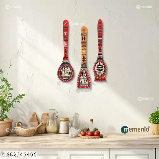 Trending Vastu Design Spoon Shape Designer MDF Wall Hanging|Wall Decoration|Home Decor