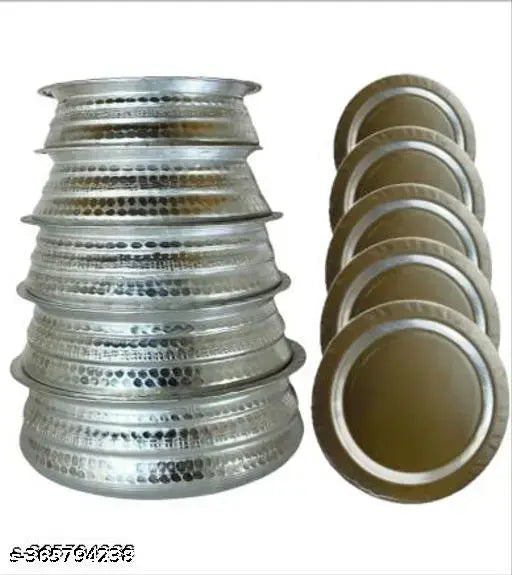 ALLUMINIUM HAND HAMMERED URLI/ HANDI SET/ KALASH/ LOTA/ SAUCEPOT/ COOKWARE/ TOPE/ MILKPOT