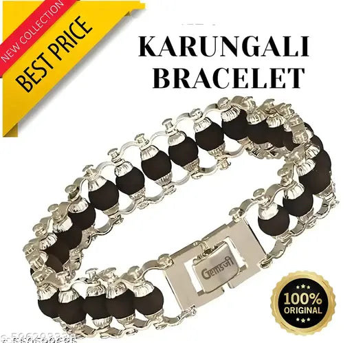 Karungali Modern Bracelet for Men and Women | Natural Ebony Wood Beads for Spiritual Healing, Meditation, & Energy Balance