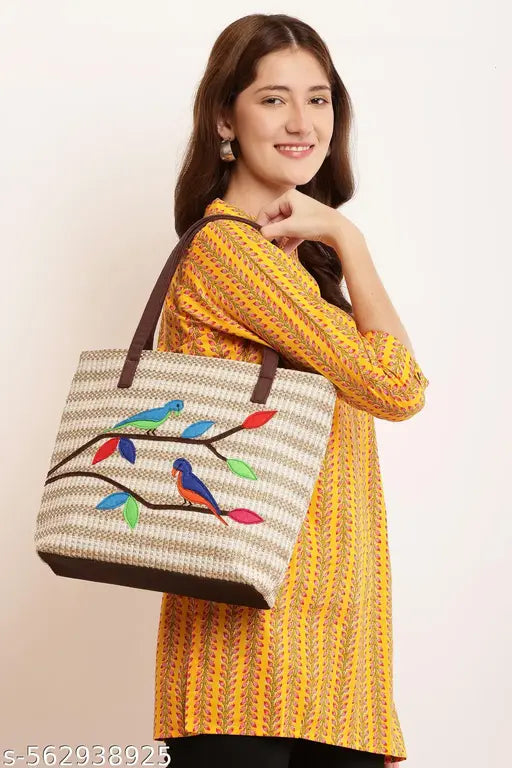 Designer Jute Handbag for Woman Shoulder Handbag for Woman College Hand Bag for Women
