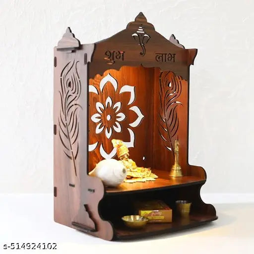 Puja Mandir for Home Wall Mounted | Wooden Temple | Pooja Mandir for Home Big Size | Pooja Stand