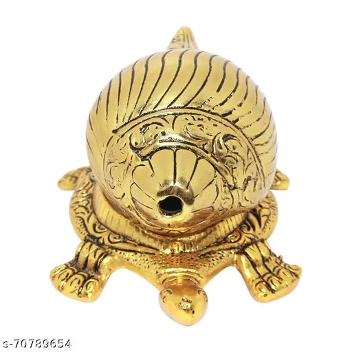 WORLD OF CRAFT Shankh With Stand for Pooja & Brings Prosperity, Happiness, Good Health & Wealth Decorative Showpiece Gift.