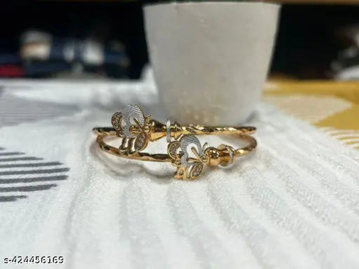 PRINCESS BEAUTIFUL GOLD PLATED ANTI TARNISHING BRACELET & BANGLES