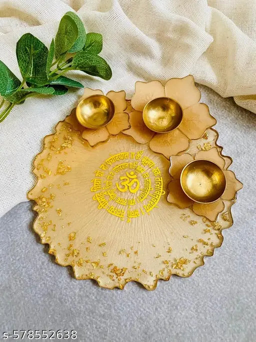 RESIN POOJA THALI