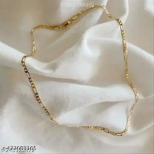 ISUBUCCI One Gram Gold plated Chain For Boys and Man Gold-plated Alloy Chain for Men, Women, Boy, Girls, Husband, Wife