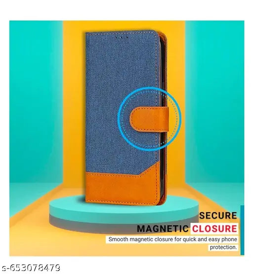 Flip Cover " VIVO Y29 5G" Luxury Denim Leather Flip Case | Full Body Protection, Magnetic Closure