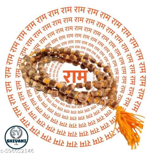 Tulsi Jaap Mala with 108Beeds Mala | Pure Tulsi Ram Jaap Mala for  Meditation