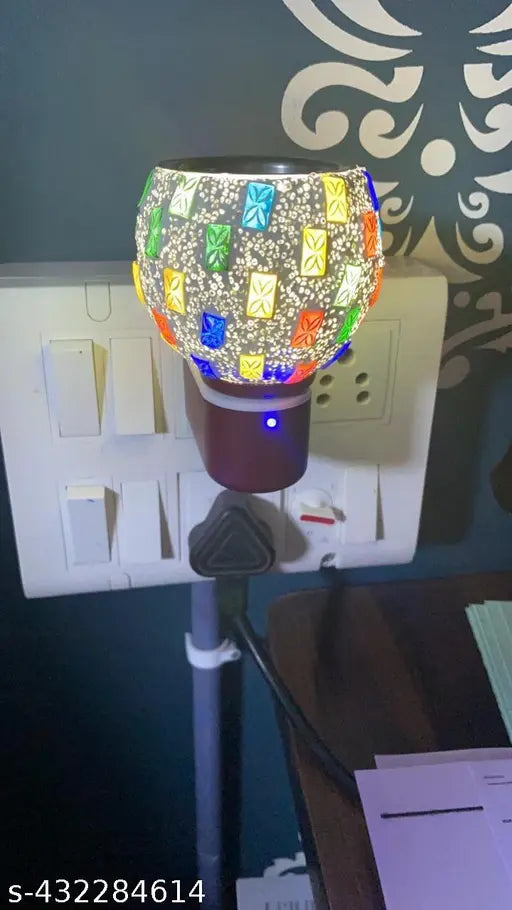 Zuper Kapoor Dani Electrical Camphor Diffuser Glass with On/Off Switch to Toggle Between Burner and Lamp
