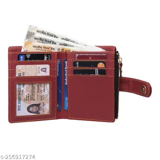 TnW Small Women's Wallet -PU Leather Multi Wallets | Credit Card Holder | Coin Purse Zipper -Small Secure Card Case/Gift