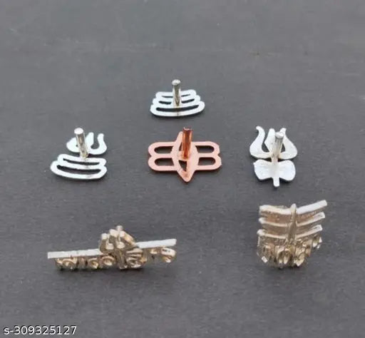 tilak stamp krishna om radhe with 3 different  chandan