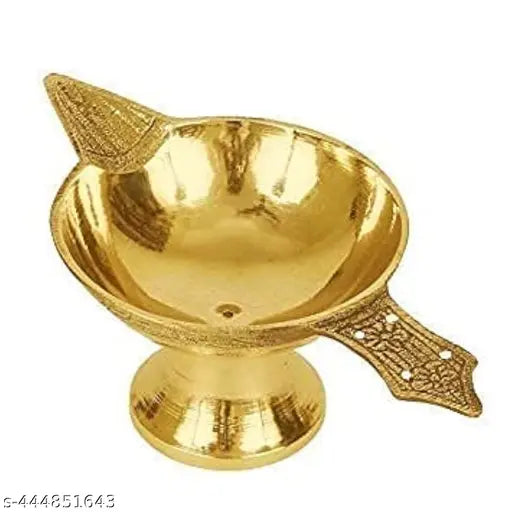 ANI DIVINE Pack of Lakshmi Ganesha Idol With Free Brass Diya Oil Lamp For Home Puja, Diwali, Navratri