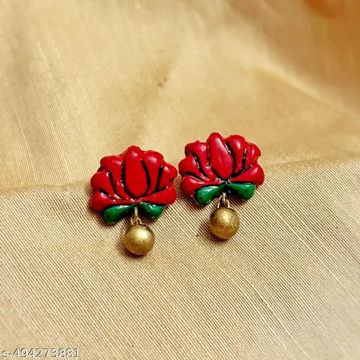 Stylish Terracotta Handmade Jewellery ," Traditional Jewellery With Earrings ," Designer Pendant Jewellery ||#latest