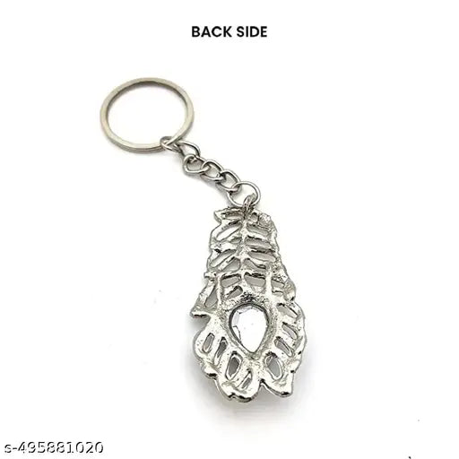 Pack Of 2 Oh My God Key Chain Original (Silver, Colour Blue Ston Pack Of 2)