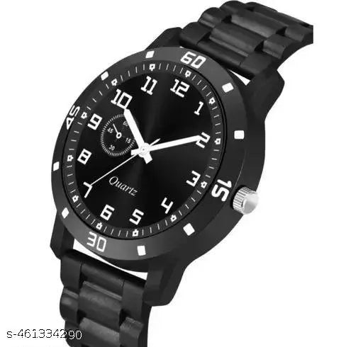 HRV Black Dial Bumpper Pu Black Belt Men and Boy Watch