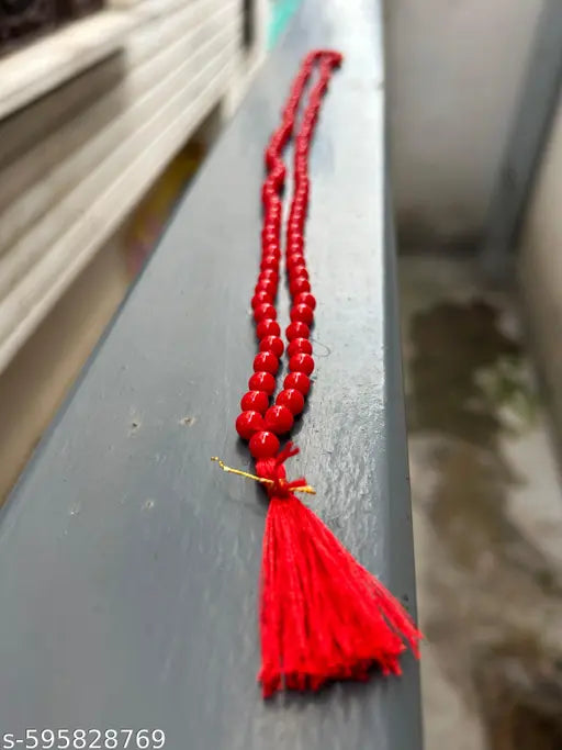 Moonga Mala wearing for men and women Jaap Mala 108 beads