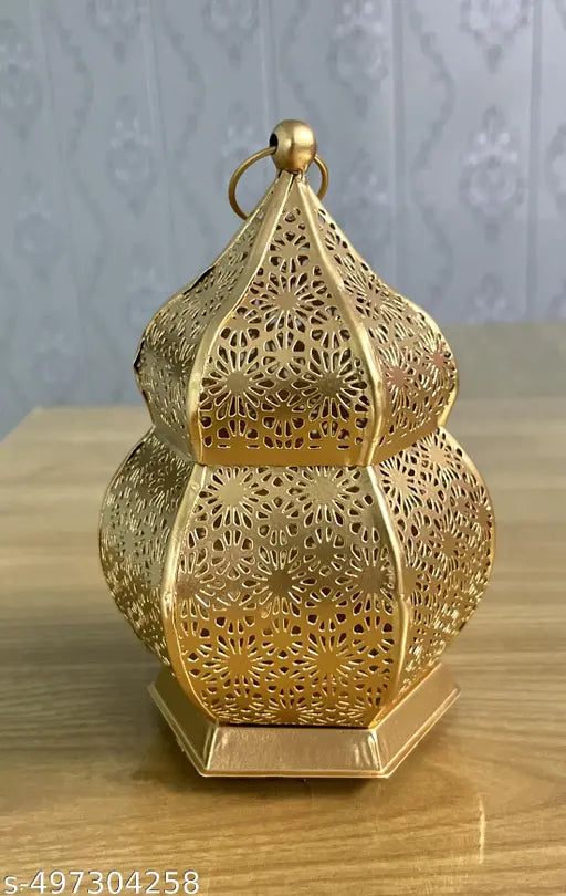 Golden Dome Lantern Etched lantern Decorative lantern small Lantern 6 inches