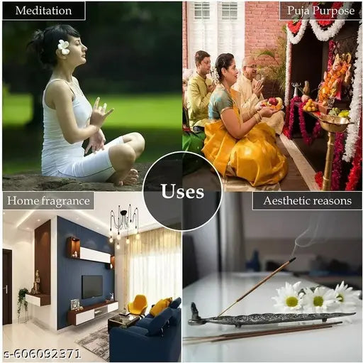 Ayurvedic Cannabis Incense Sticks Natural Fragrance Masala Agarbatti  For Positivity & Pooja Purpose Pack Of 120 Sticks
