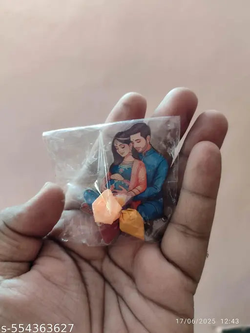 Baby showers Design Shape Thamboolam Set with Pasupu Kumkum/Thambulam - Fancy  Set Combo with Haldi Kumkum, (11)