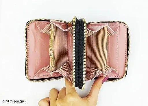 Women Small Wallet Wallets for Girls Credit Card Holder Coin Purse Zipper Small Secure Card Case Cute Wallets Mini Wallets for Women