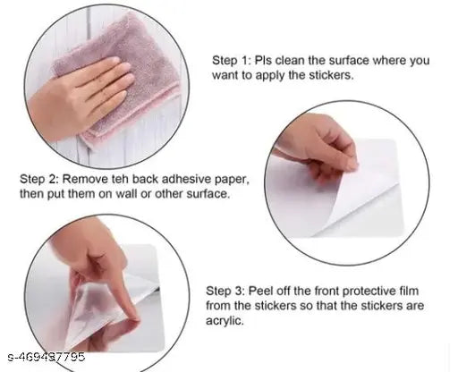 VSA OLLIVANDERS - Butterfly 30 Golden Decorative Mirror Stickers for Wall, Wall Mirror Stickers, 3D Acrylic Stickers Wall Stickers for Hall Room, Bed Room, Kitchen Living Room Kids Room.