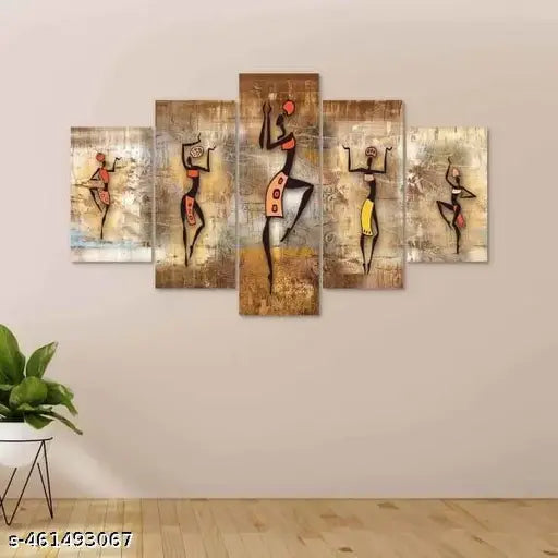 KDCRAFT Paintings for Wall Decoration - Set Of Five, 3d modern art Painting for Living Room Large Size with Frames for Home Decoration, Hotel, Office 76.2 cm x 45 cm