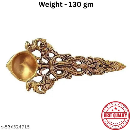 Brass Kapoor Dani for Pooja | Traditional Kapoor Burner for Home Temple | Decorative Brass Dhoop Dani for Aarti