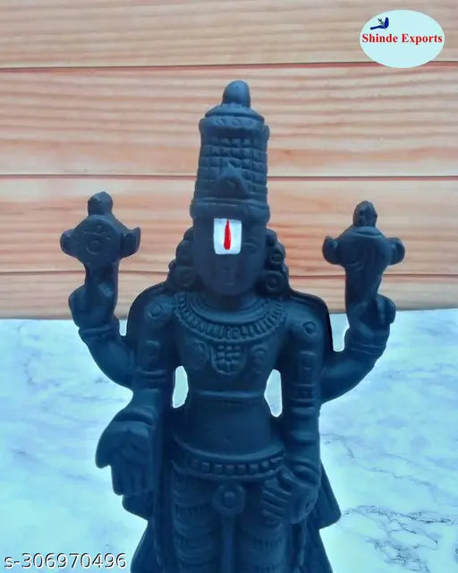 SHINDE EXPORTS Govinda Idol for car Dashboard/Balaji murti for car/tirupati Balaji murti/Balaji Statue for Pooja Room