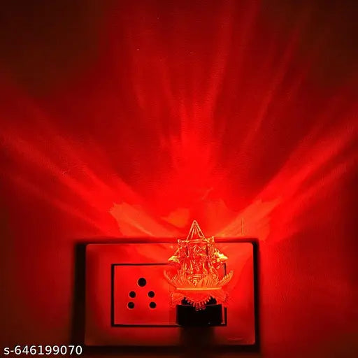 Star Home Room Night Light For Bedroom, Energy Saving 0.5W Night Bulb Color Red Pack Of 1