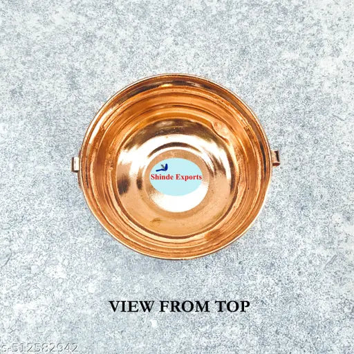 SHINDE EXPORTS small pure copper puja pot tamba kalash decorative panchamrutham bowl for gangajal water vessel for home pooja