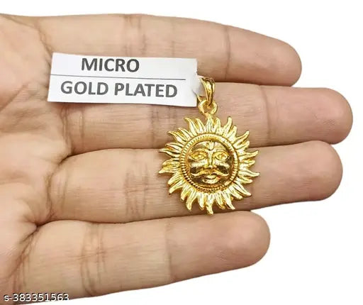 SURYA LOCKET WITH MICRO GOLD PLATED