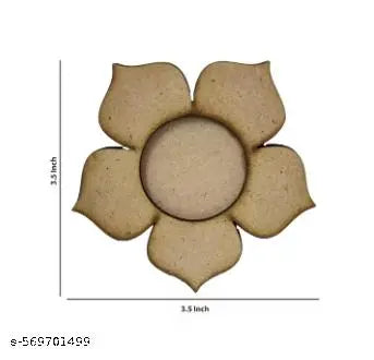sm Wooden Decorative Candle Holders Tealight Centerpieces for Wedding Home Party Table Decoration (Set of 5)