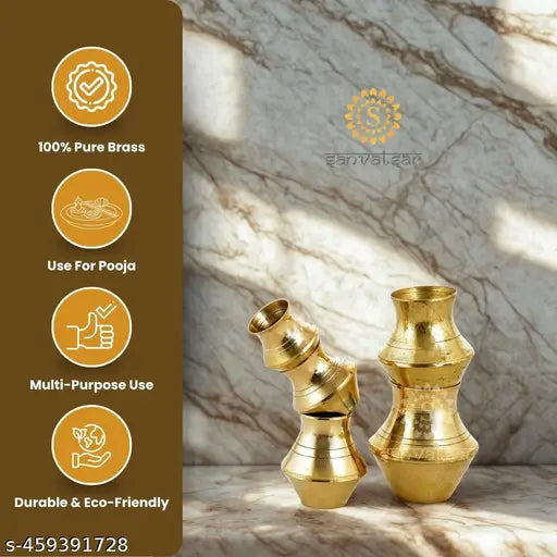 Hastshilp Store Brass Handcrafted Lota/Kalash