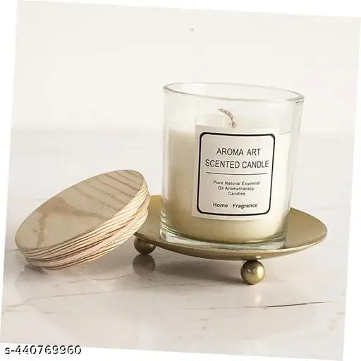 Tealight Candle Holder/Plate Candle Holder LED & Waxx Candles, Pedestal Candle Stand for Tables, Wedding .( pack of 1)